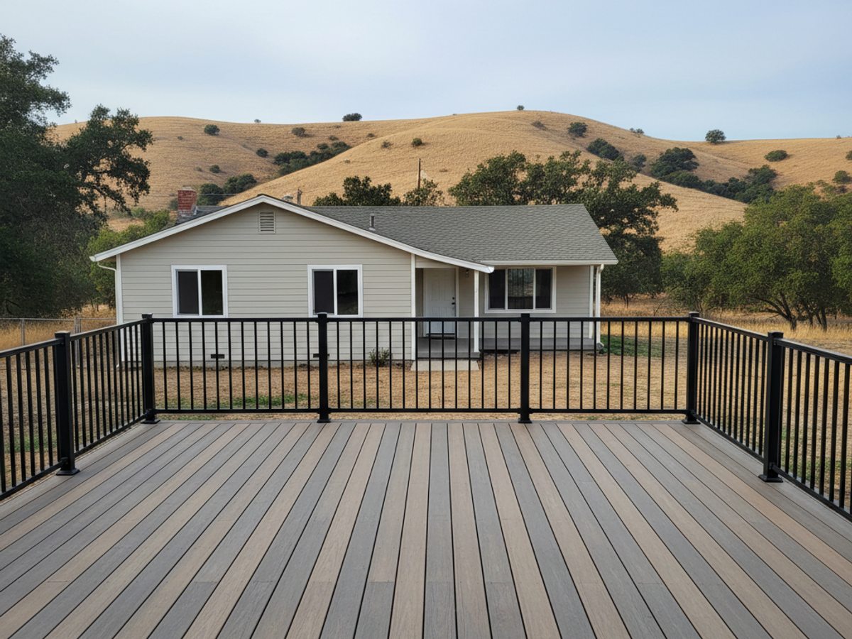 Deck Installation completed by Midway Deck Co in Oakhurst, CA